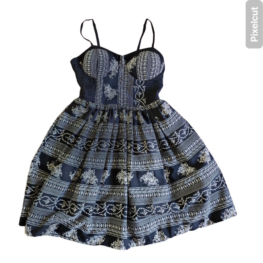 Black and White Patterned Dress